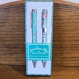 Jonathan Adler Turquoise and White Writing Set
